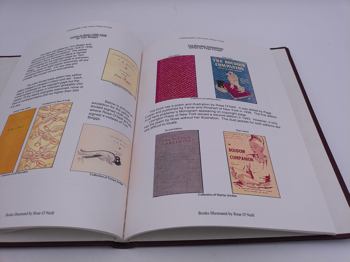 A Bibliography of The Works of Rose O'Neill book Signed by Both Authors No. 19 Super Rare
