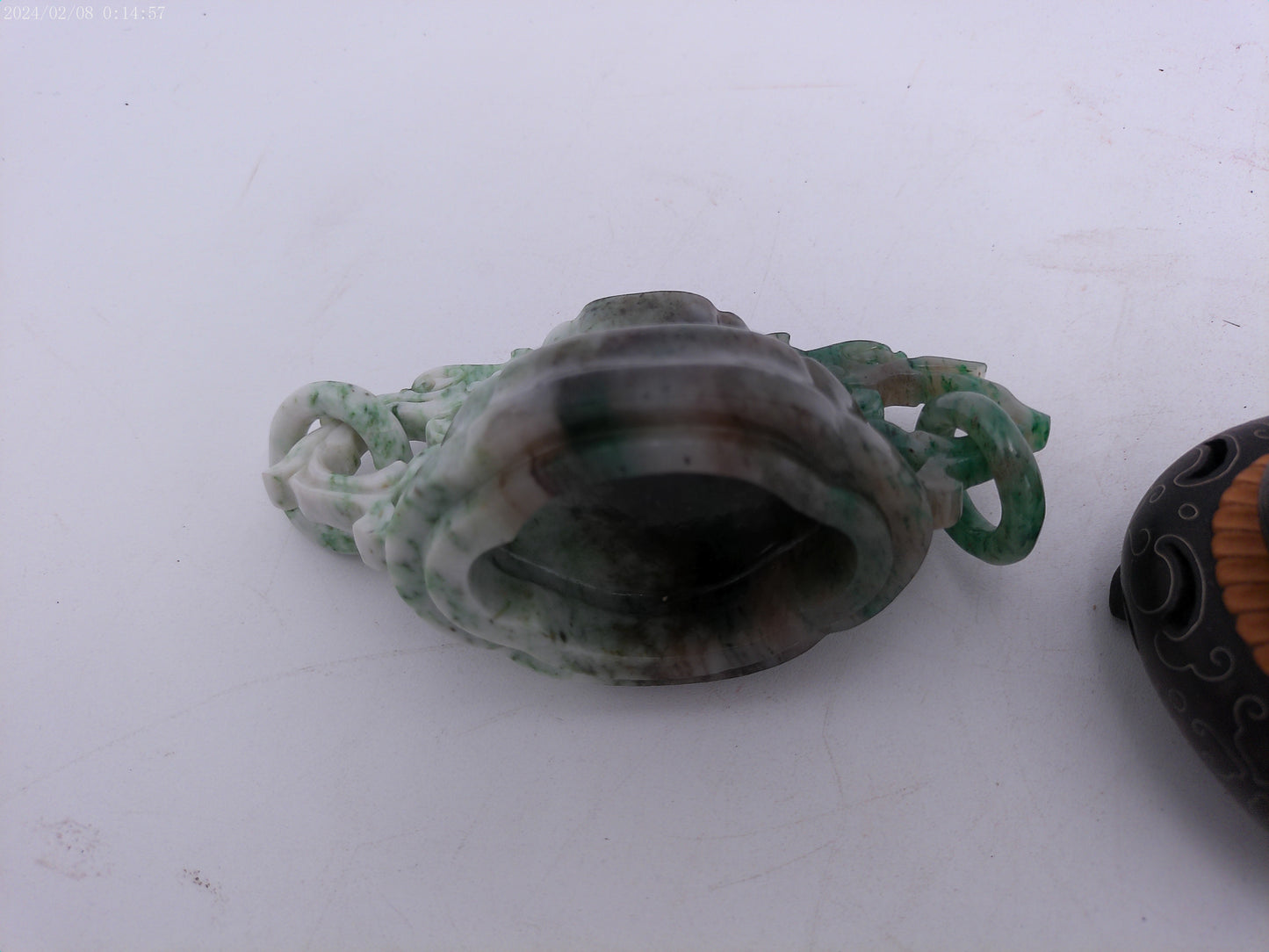 antique Chinese carved incense burner soapstone Vase