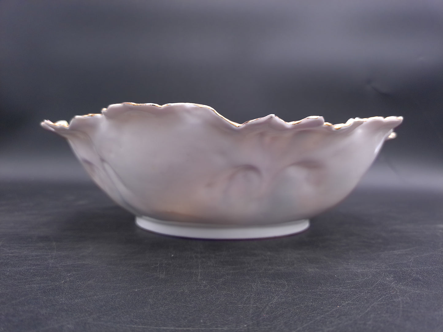 RS Prussia Bowl Gold Rim Floral Design Antique Beautiful