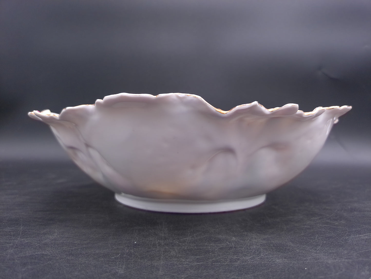 RS Prussia Bowl Gold Rim Floral Design Antique Beautiful