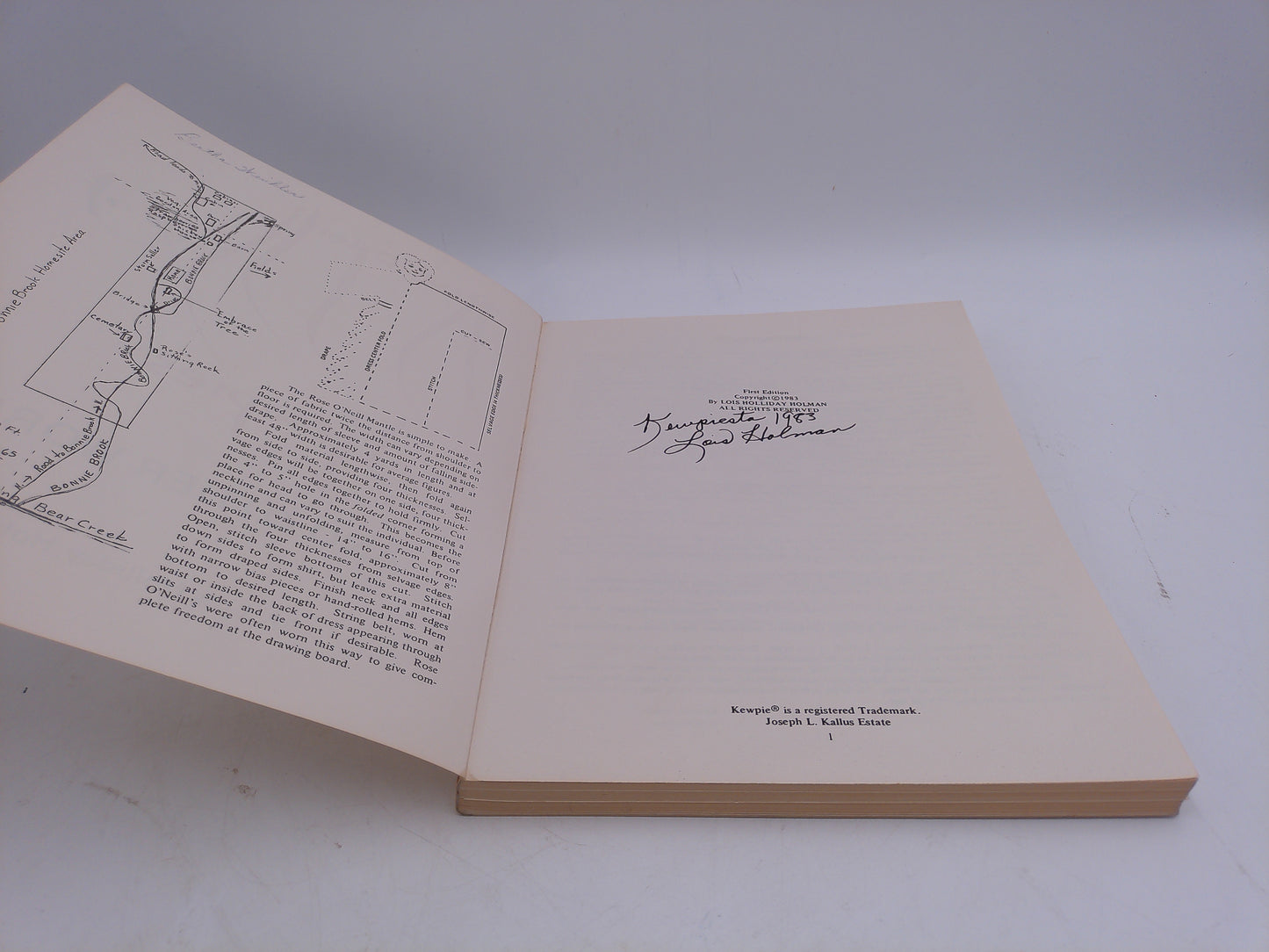 Rose O'neill Kewpies and Other Works by Lois Holman Signed Copy 1983 First Edition