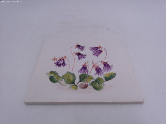 Vintage Floral Design Tile