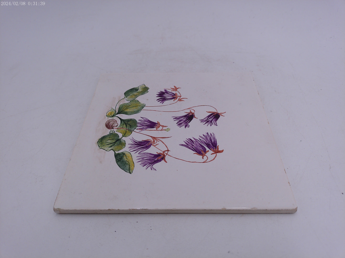Vintage Floral Design Tile