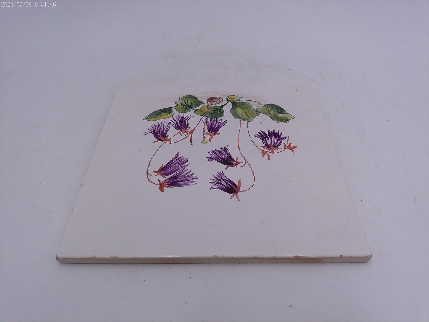 Vintage Floral Design Tile