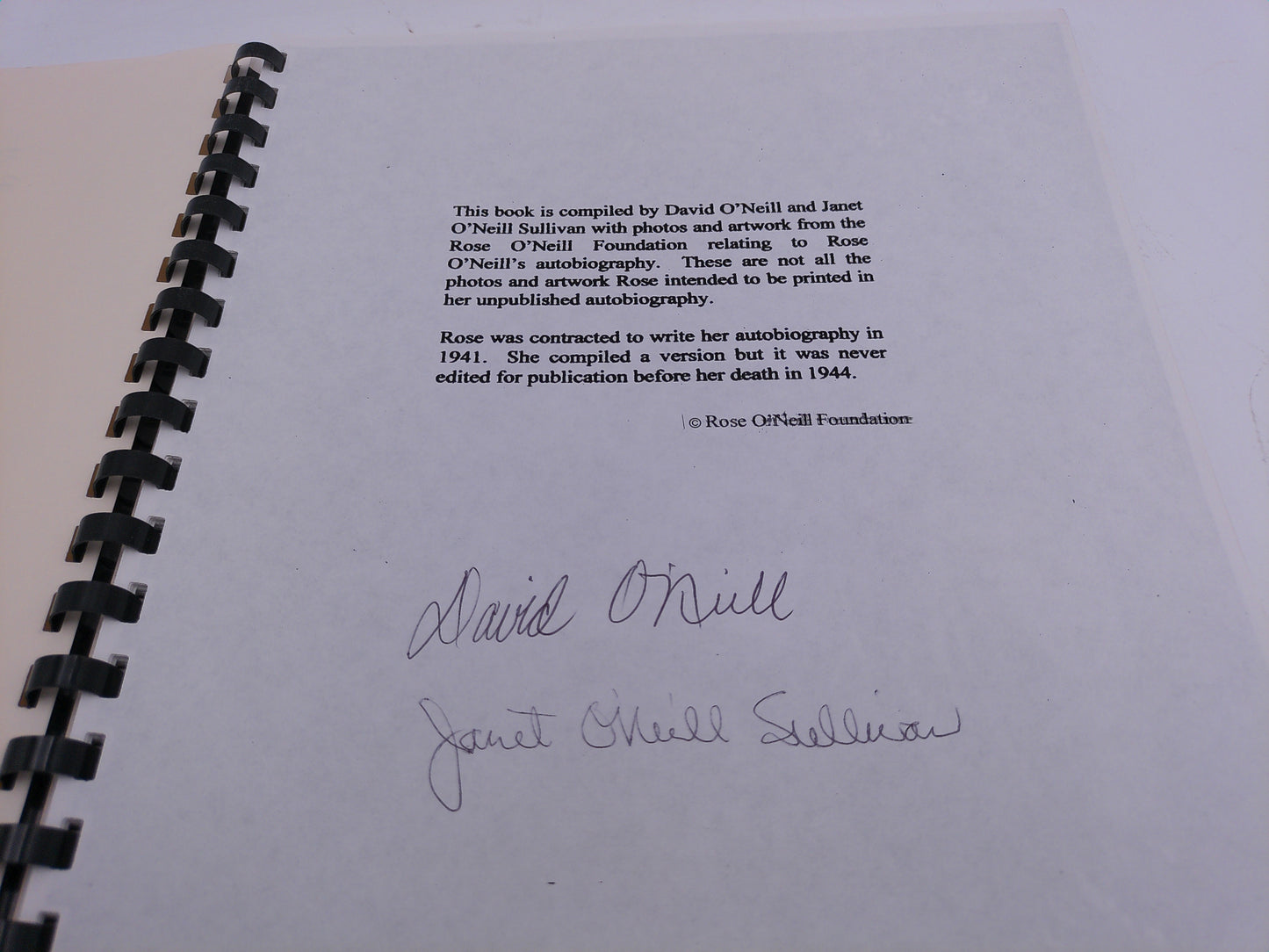 Rose O'Neill Creator of the Kewpie Her world in Pictures and Photographs Signed Rare