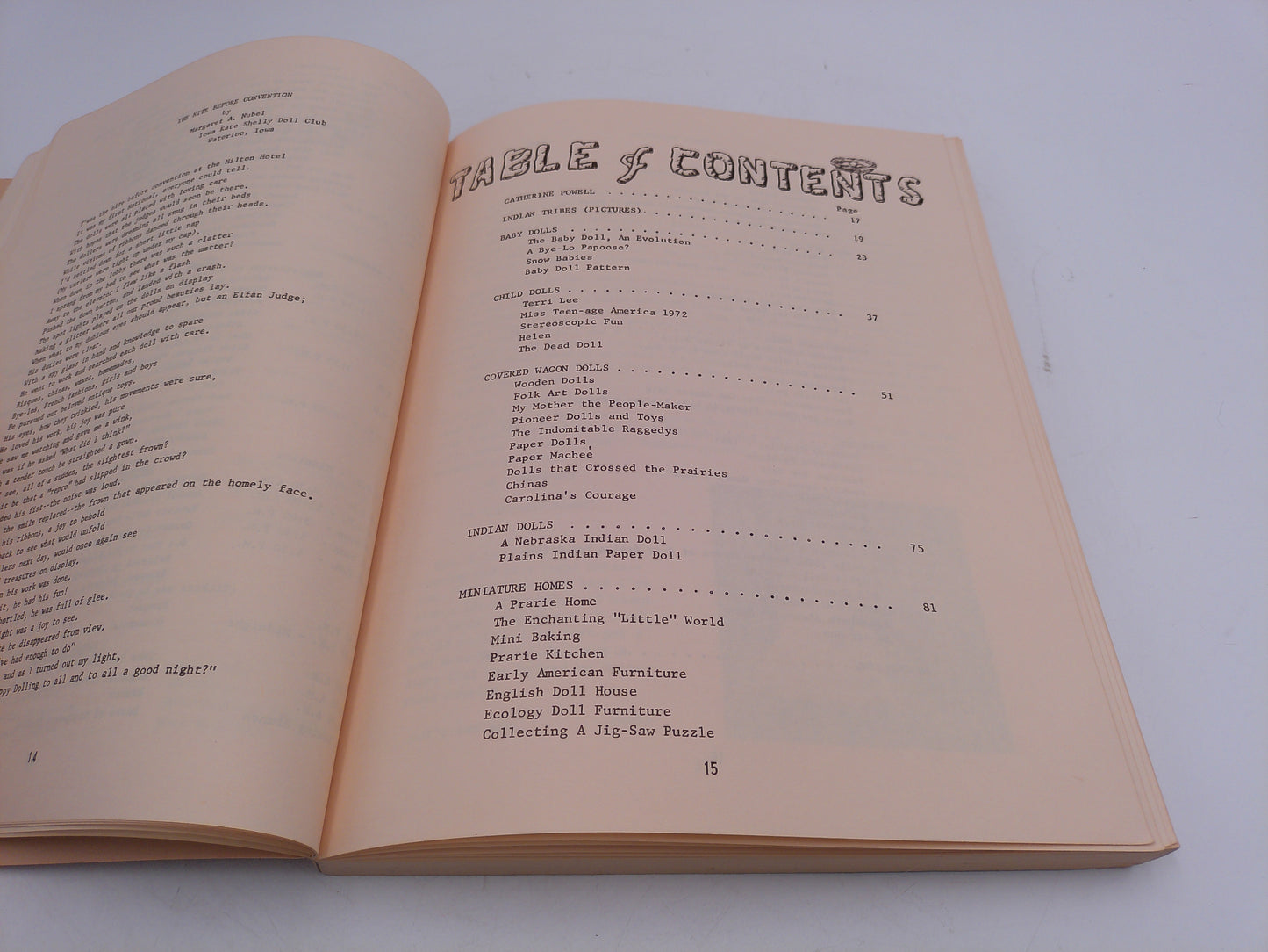 Book by Betty Whitman Omaha's 1st Doll Book Signed