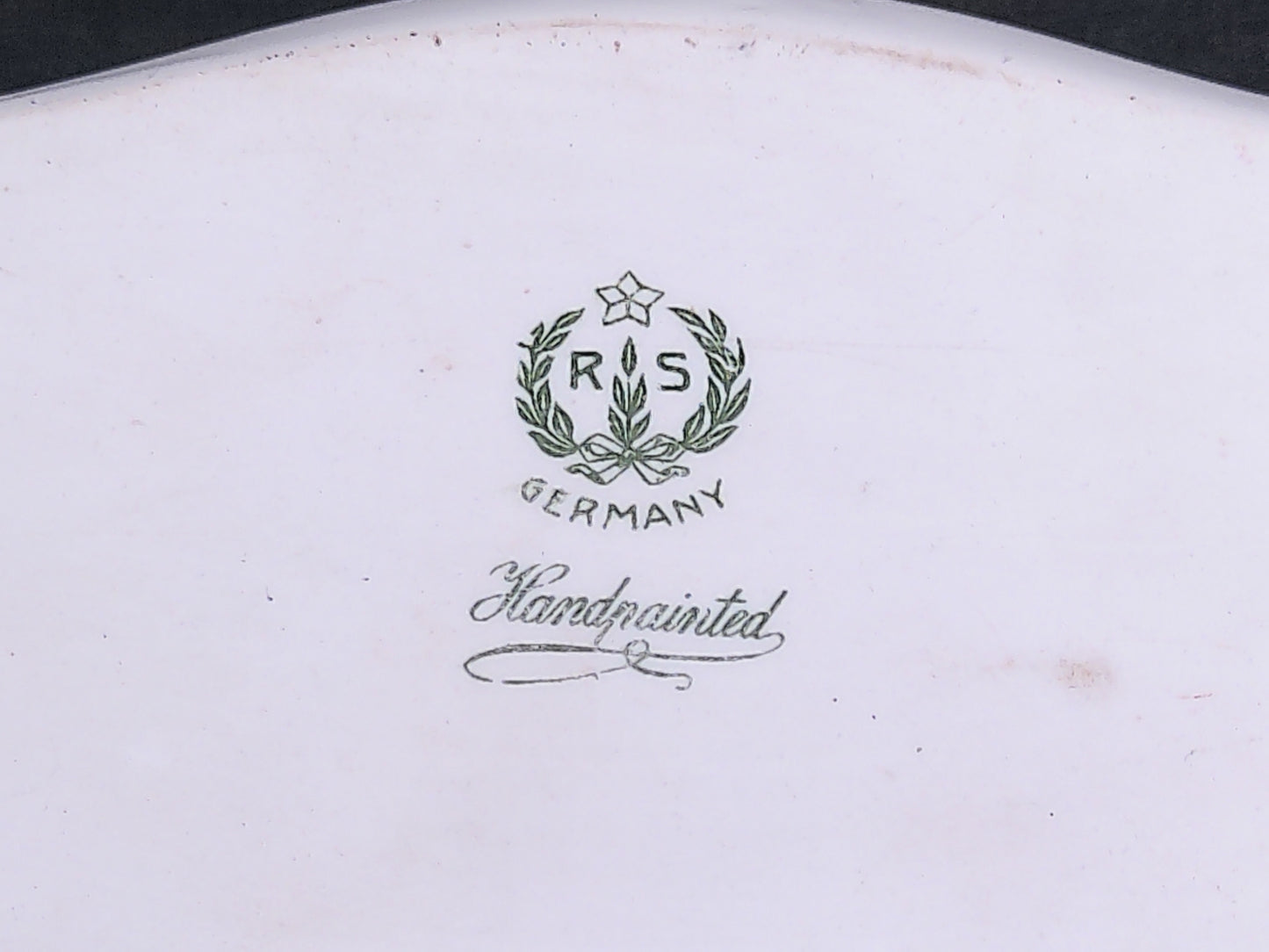 RS Germany Hand Painted Serving Platter Dish Gold Rim