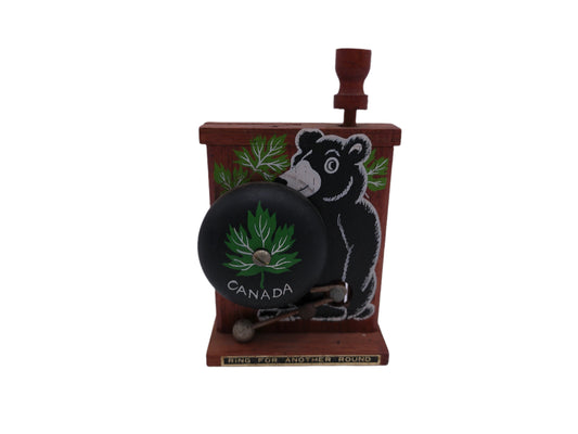 Decorative Sign Display Bear Canada Ring Bell for another round
