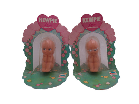 Kewpie Doll, Rose O'Neill Original Package, Kewpie Thinker AMSCO Doll lot of 2