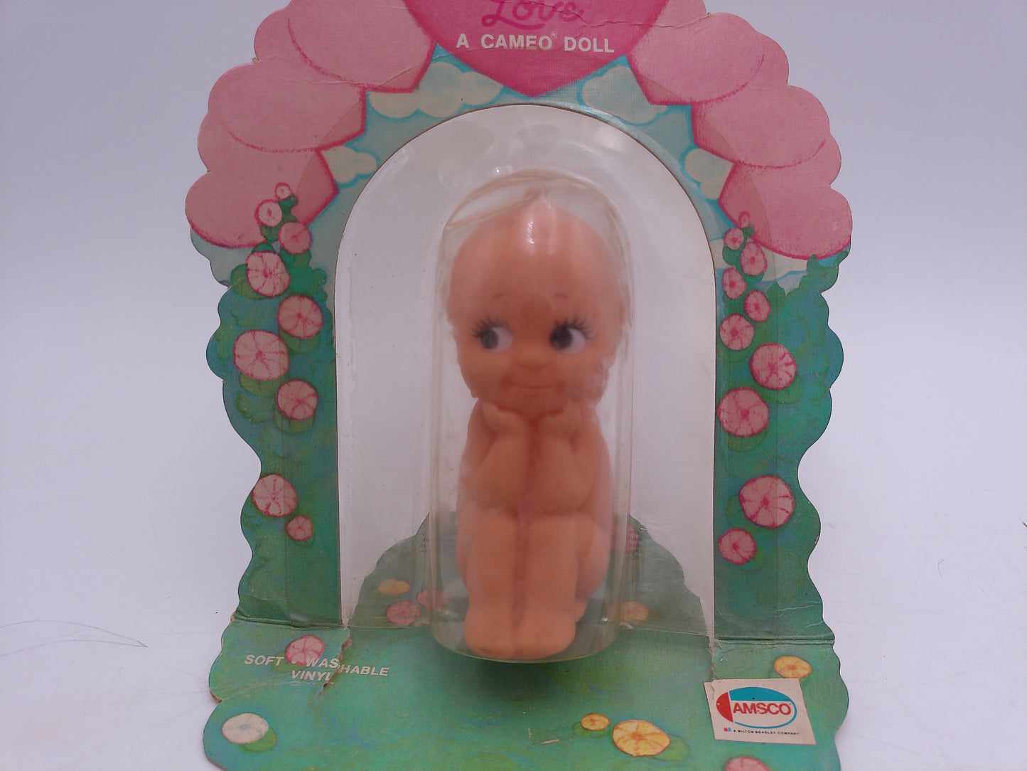 Kewpie Doll, Rose O'Neill Original Package, Kewpie Thinker AMSCO Doll lot of 2