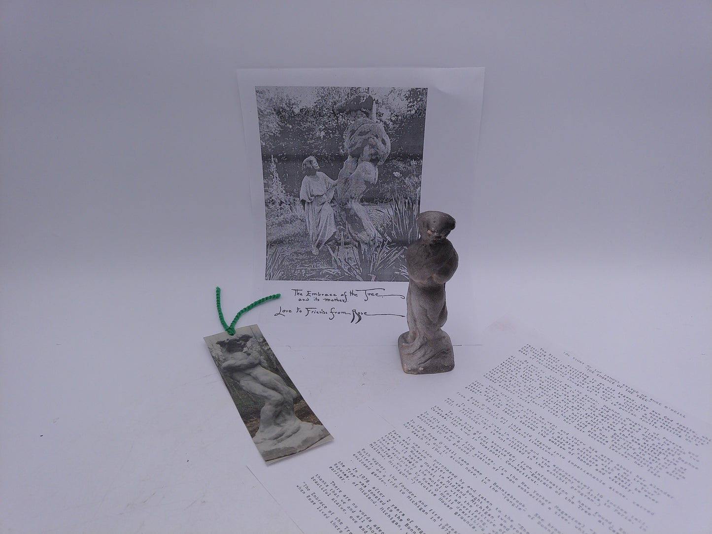 Rose O'Neill Sculpture and document The Embrase of the Free and its Mother #2