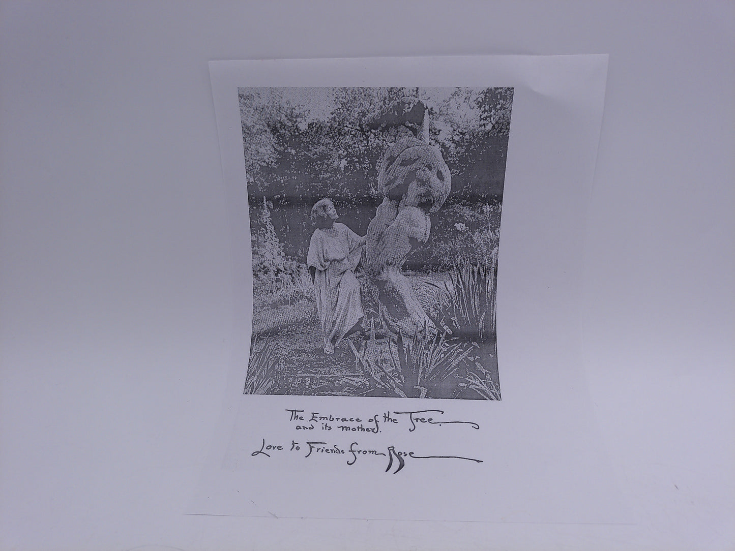 Rose O'Neill Sculpture and document The Embrase of the Free and its Mother #2