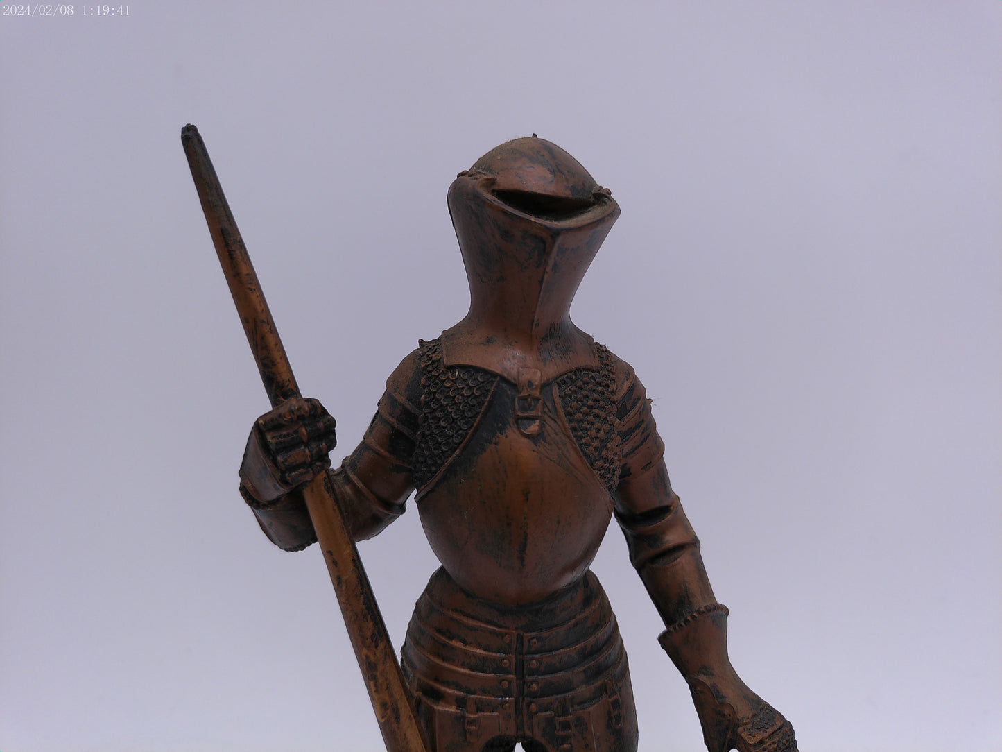 Medieval Knight Suit Armor Statue Shield Joust   on Marble base