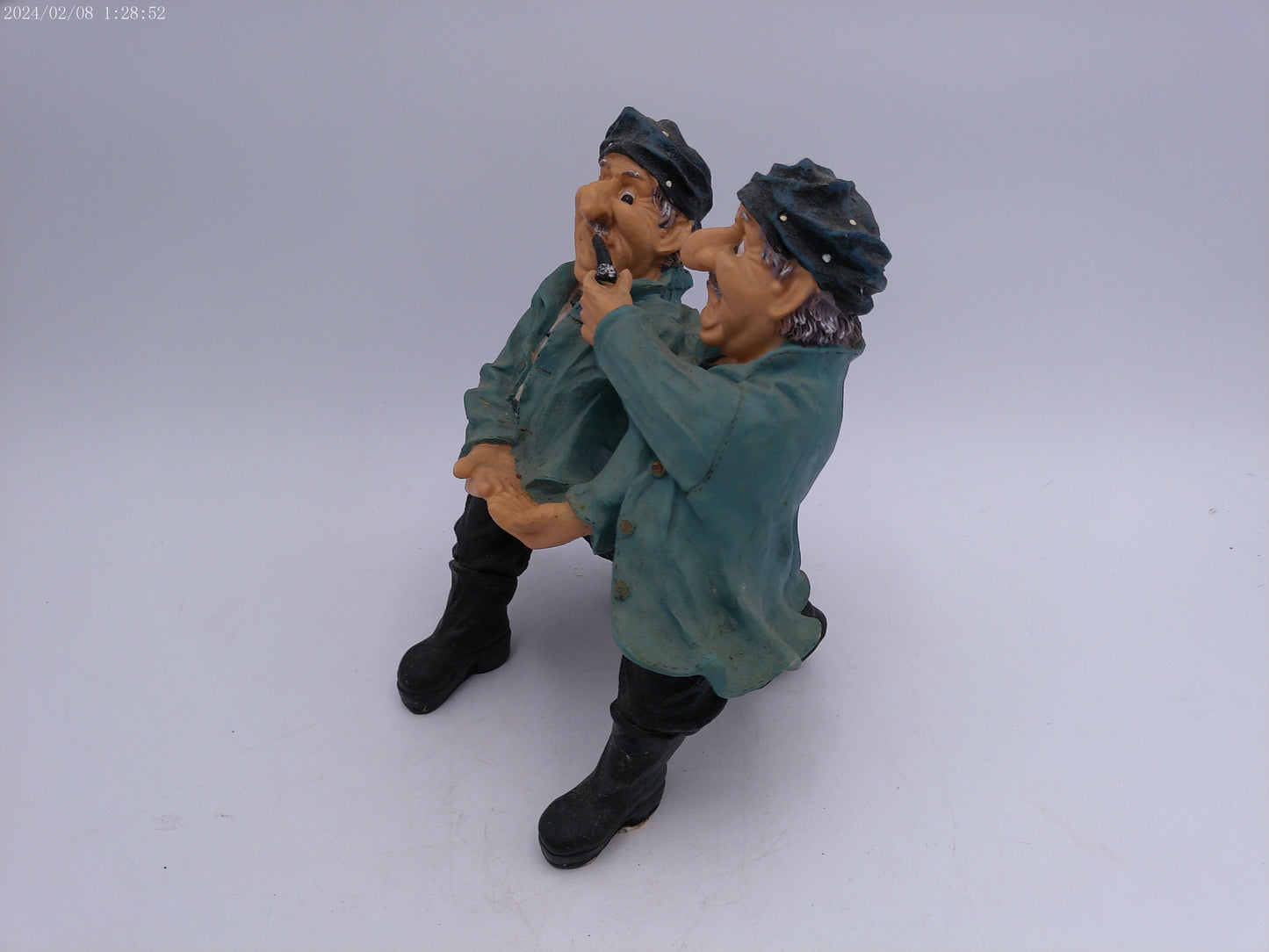 Nautical 2 Men Sailors Poly resin wine bottle holder