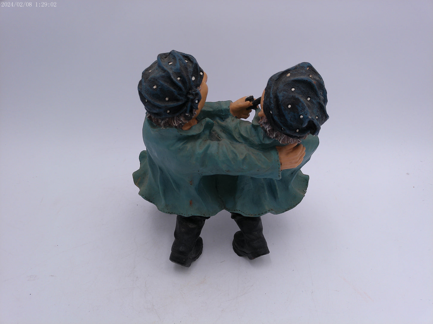 Nautical 2 Men Sailors Poly resin wine bottle holder