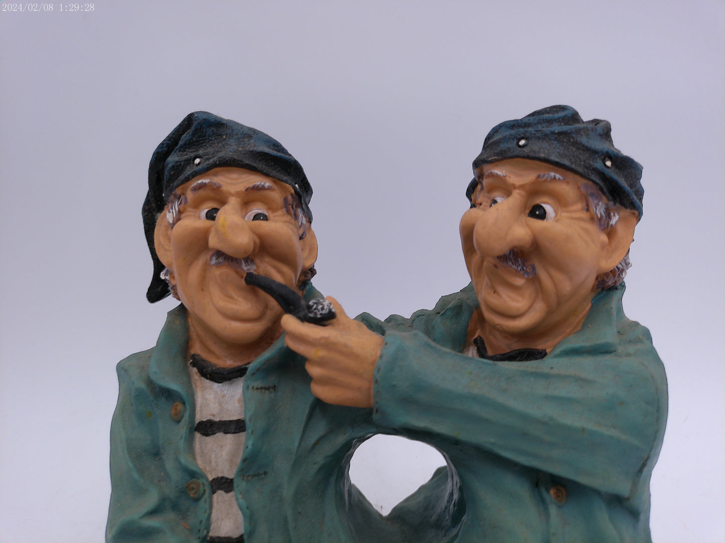 Nautical 2 Men Sailors Poly resin wine bottle holder