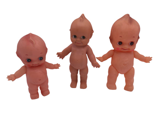 Kewpie Dolls Qty 3 Vintage