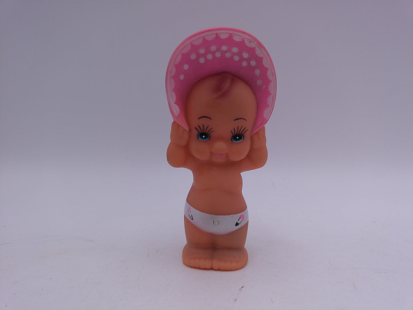 Kewpie 3 Babies Dolls one with Pink Hat