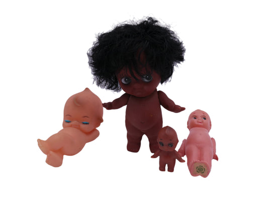 Kewpie 4 Dolls  vintage
