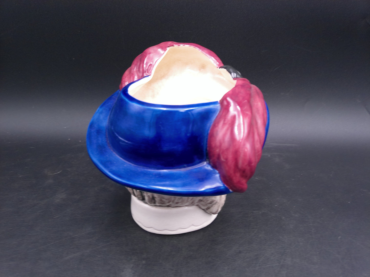 Henry Vlll Head Planter Vase 1980s Vintage Hand Painted