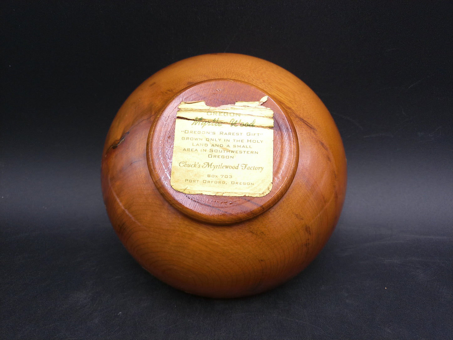 Myrtle Wood Bowls Set of 4 made in Oregan USA