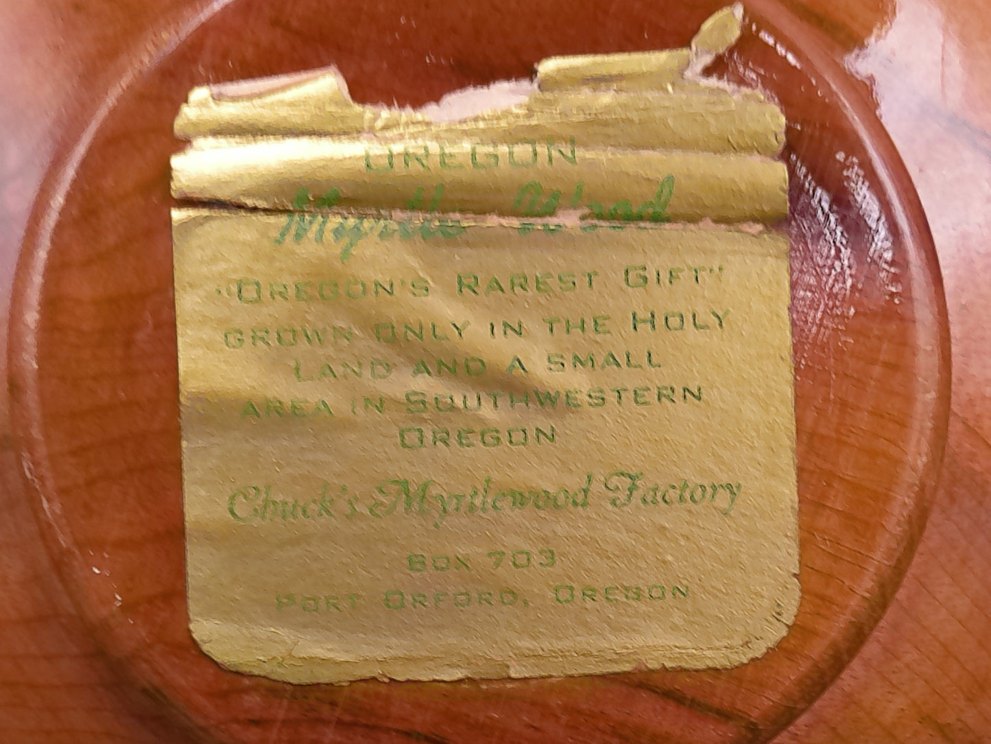 Myrtle Wood Bowls Set of 4 made in Oregan USA