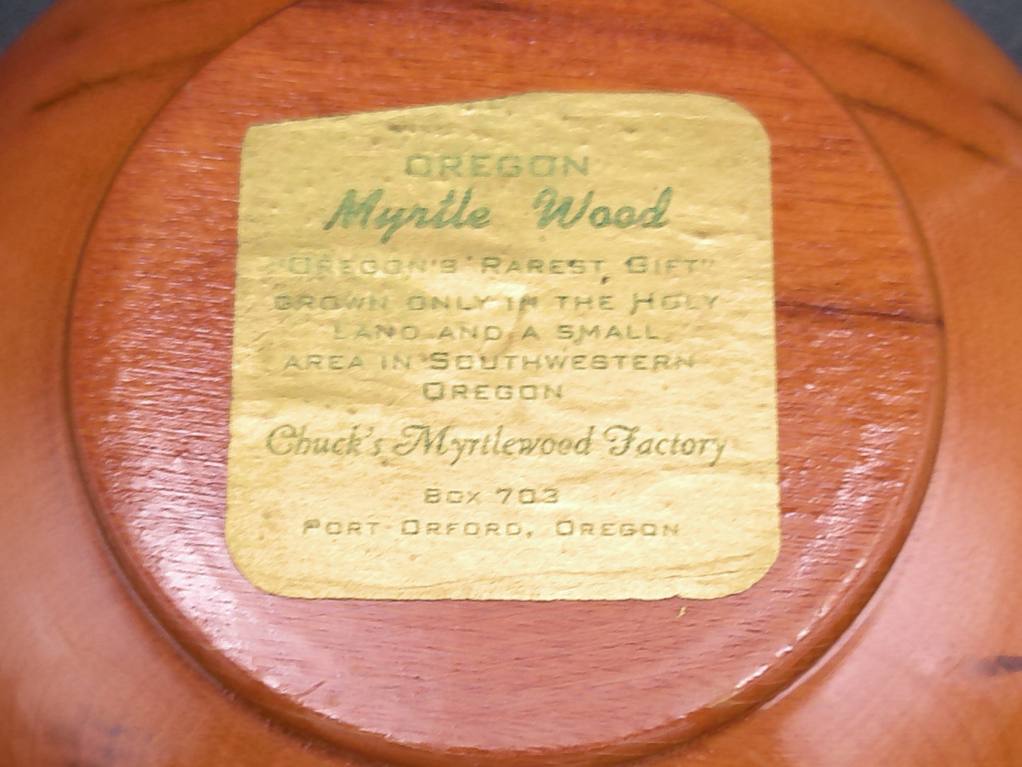 Myrtle Wood Bowls Set of 4 made in Oregan USA