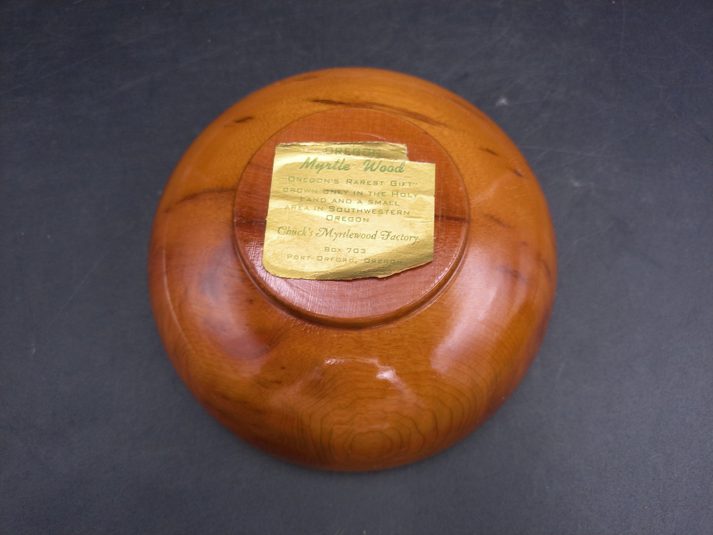 Myrtle Wood Bowls Set of 4 made in Oregan USA