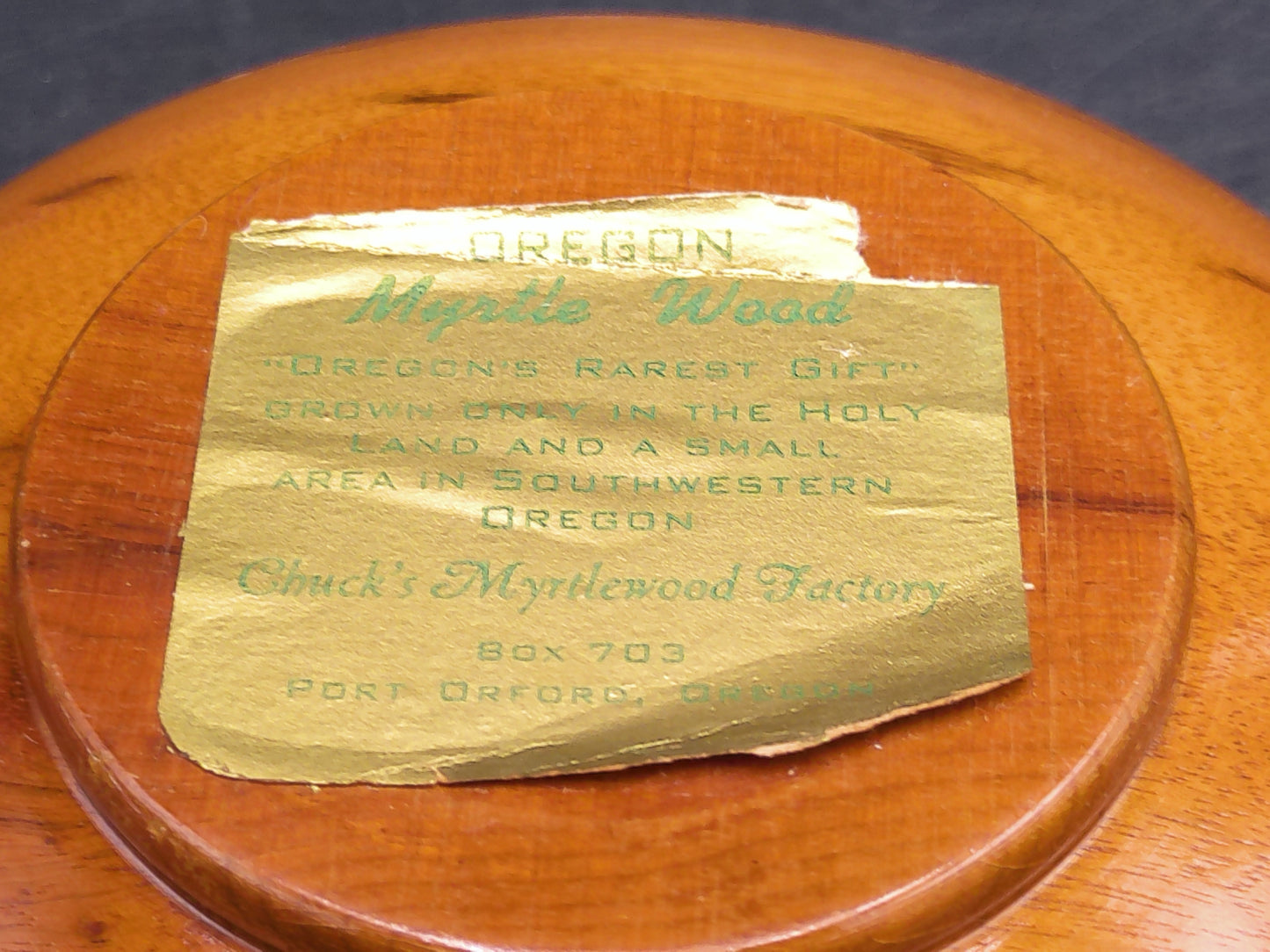 Myrtle Wood Bowls Set of 4 made in Oregan USA