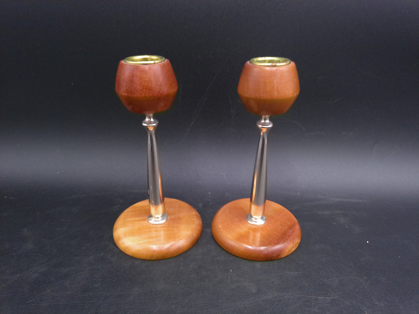 Myrtlewood Candle Holders Made in Oregon