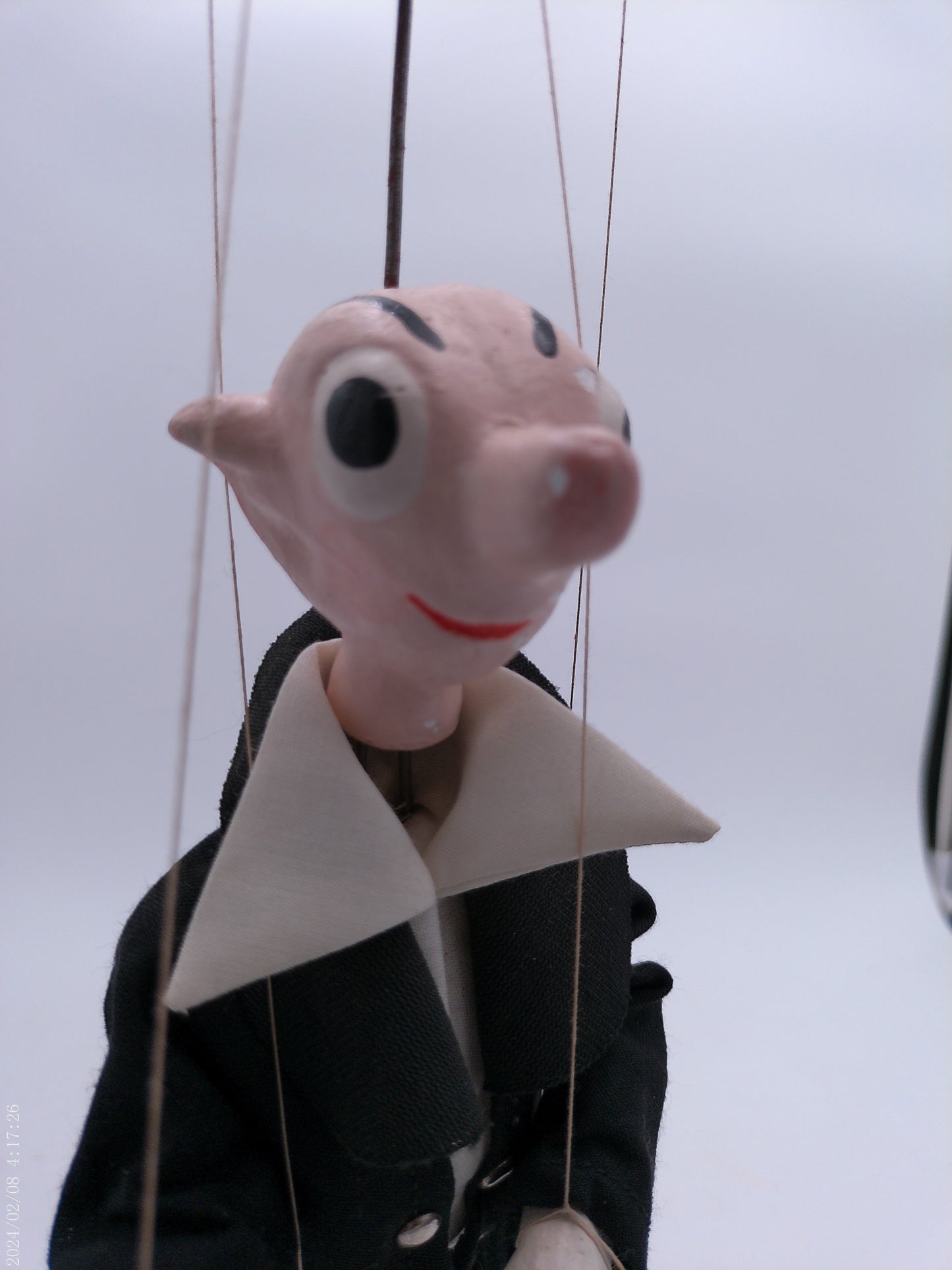 1940's Beetle Bailey Puppet marionette or Spejbl puppet from the Czech Republic