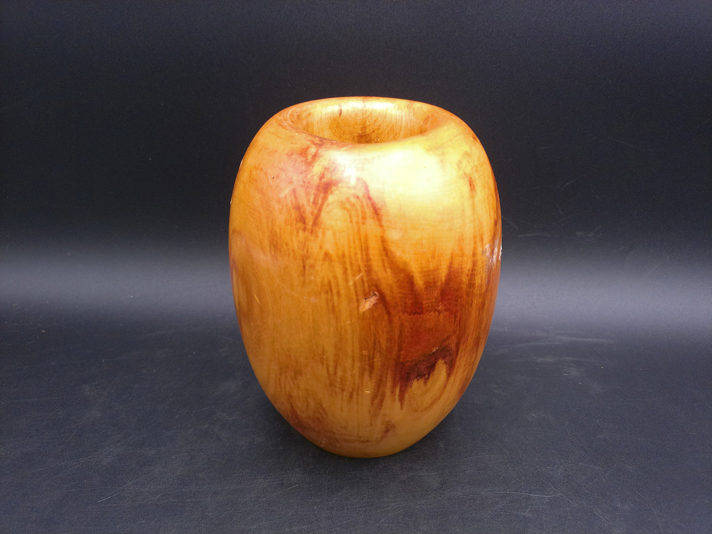 Wooden Vase Hand Made Vintage