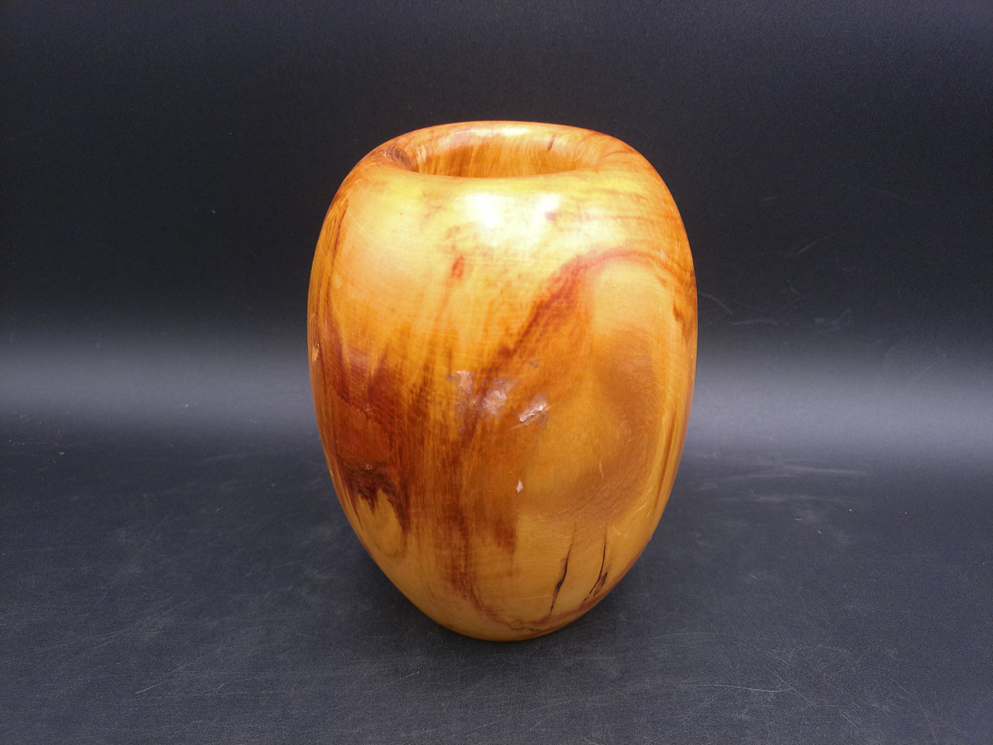 Wooden Vase Hand Made Vintage