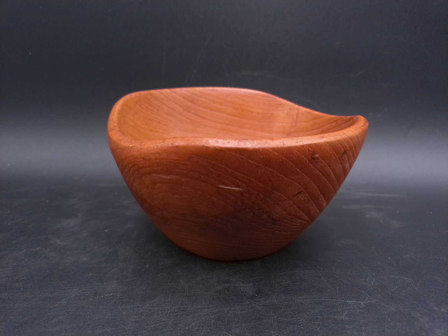 Wooden Teak Bowl Hand Made Vintage