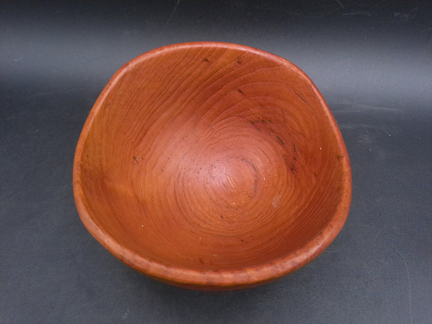 Wooden Teak Bowl Hand Made Vintage
