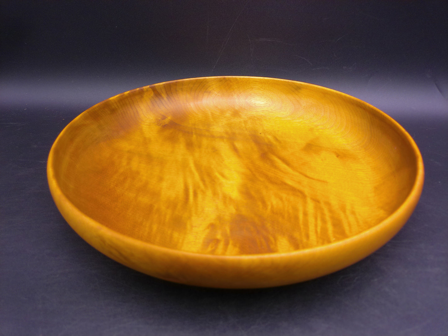 Myrtlewood Large Round Serving Tray Bowl Dish Hand Made Vintage made in Oregan