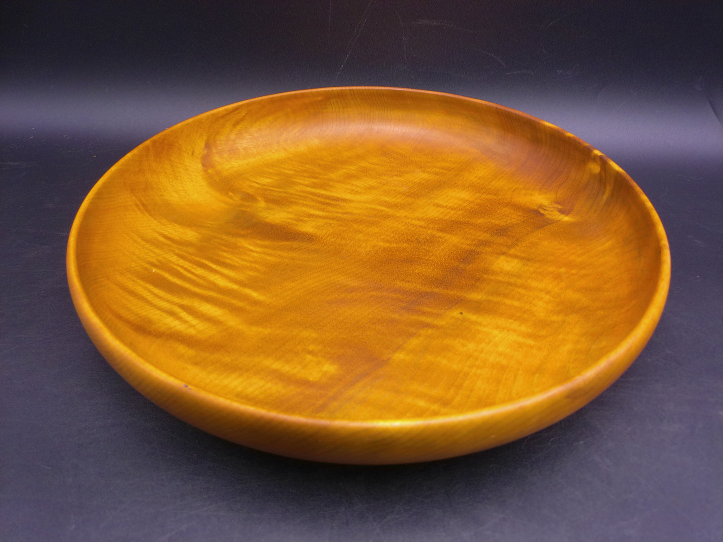 Myrtlewood Large Round Serving Tray Bowl Dish Hand Made Vintage made in Oregan