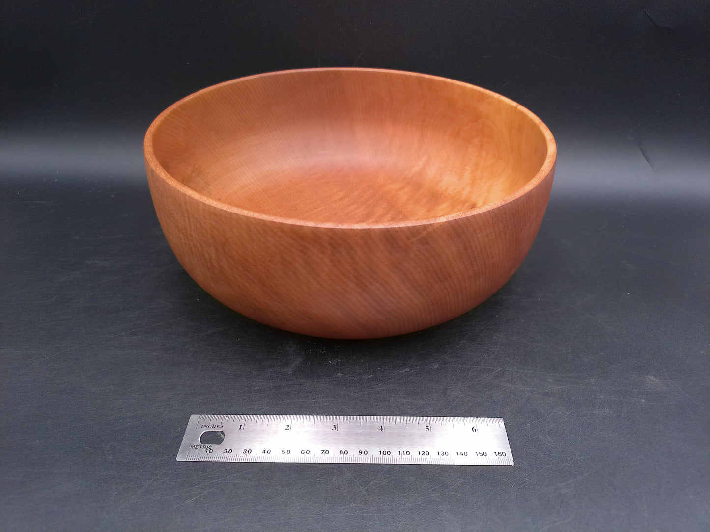 Myrtlewood Large Serving Bowl Hand Made Vintage