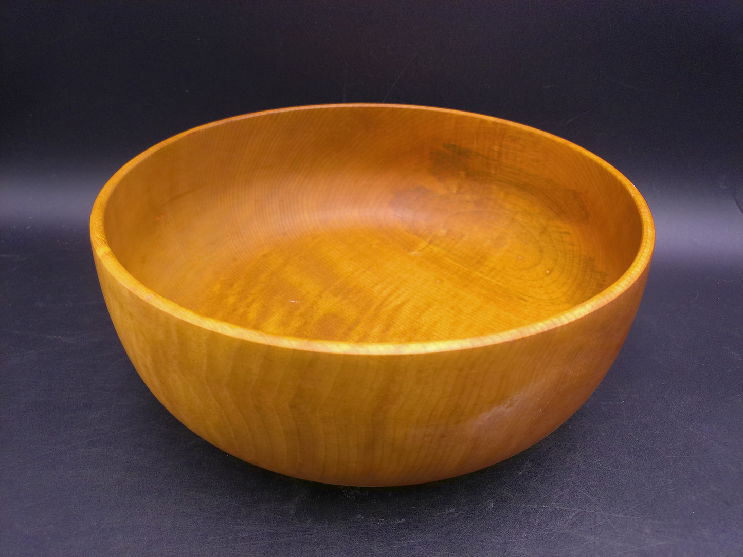 Myrtlewood Large Serving Bowl Hand Made Vintage