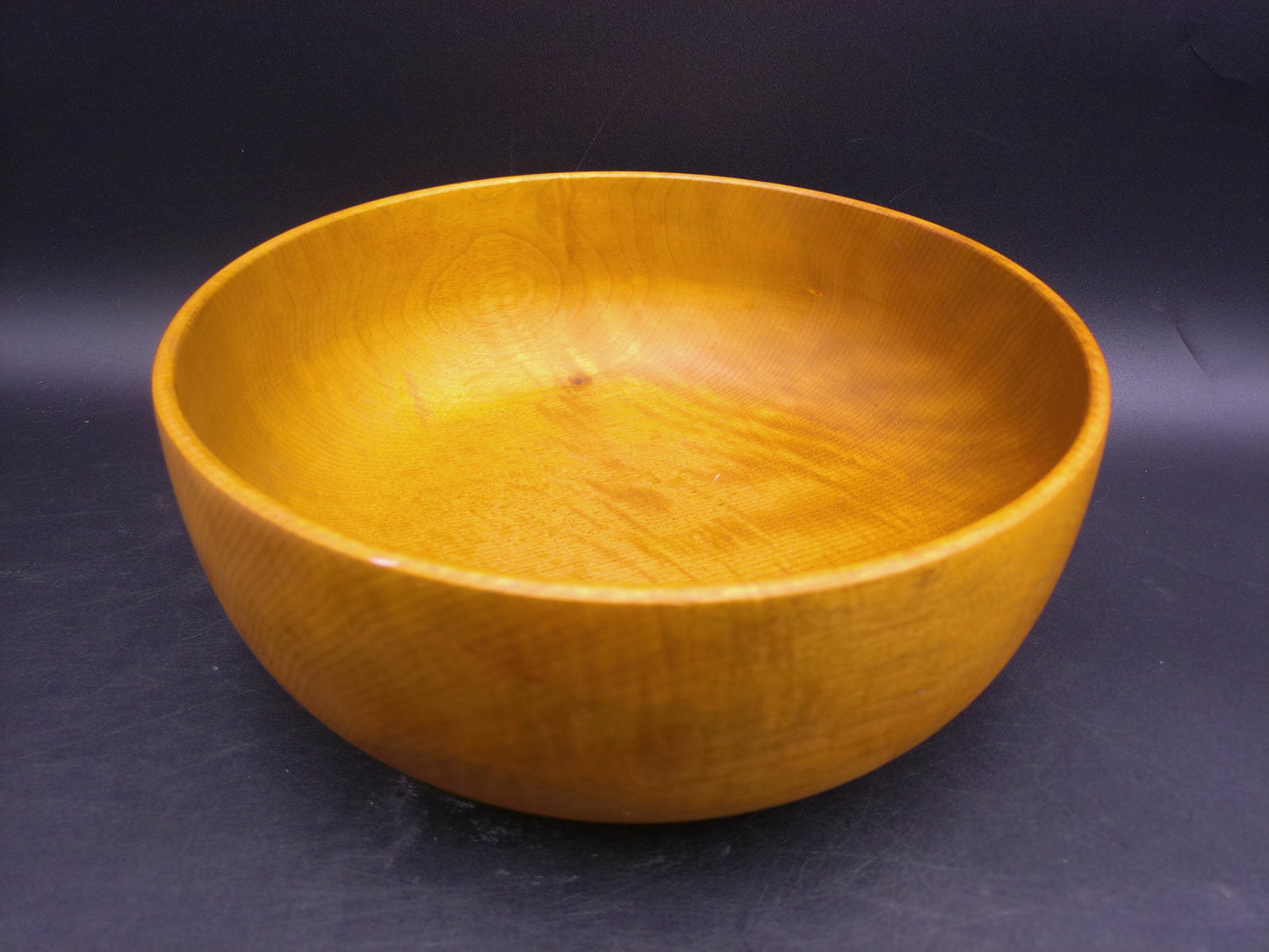 Myrtlewood Large Serving Bowl Hand Made Vintage