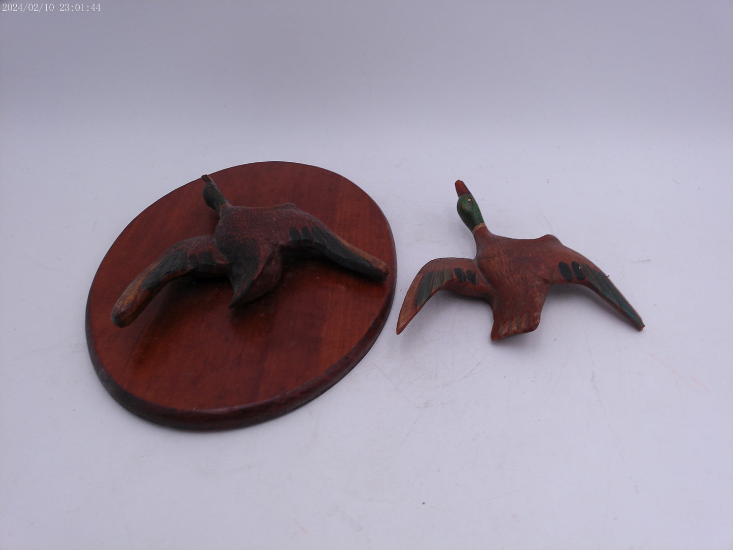 Pair of Vintage Male MALLARD duck Wall Hangings