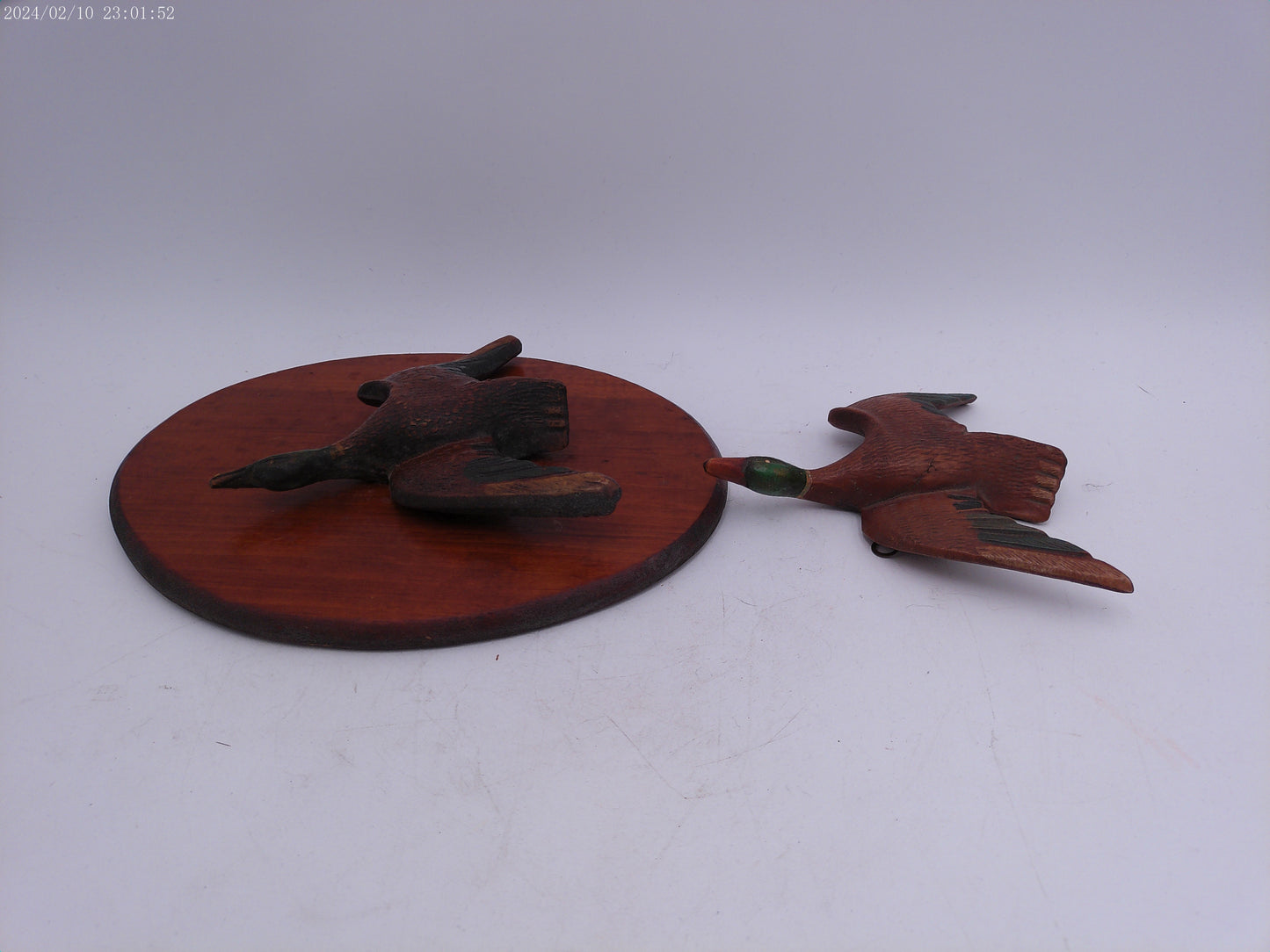 Pair of Vintage Male MALLARD duck Wall Hangings