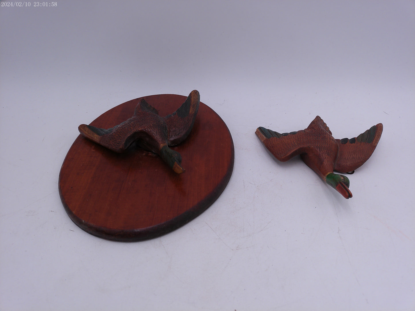 Pair of Vintage Male MALLARD duck Wall Hangings