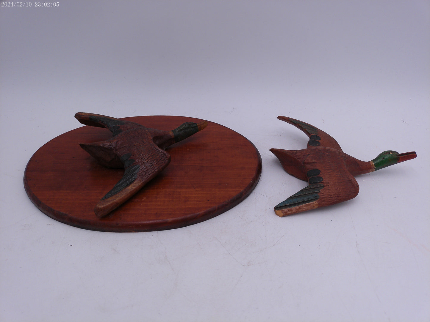 Pair of Vintage Male MALLARD duck Wall Hangings