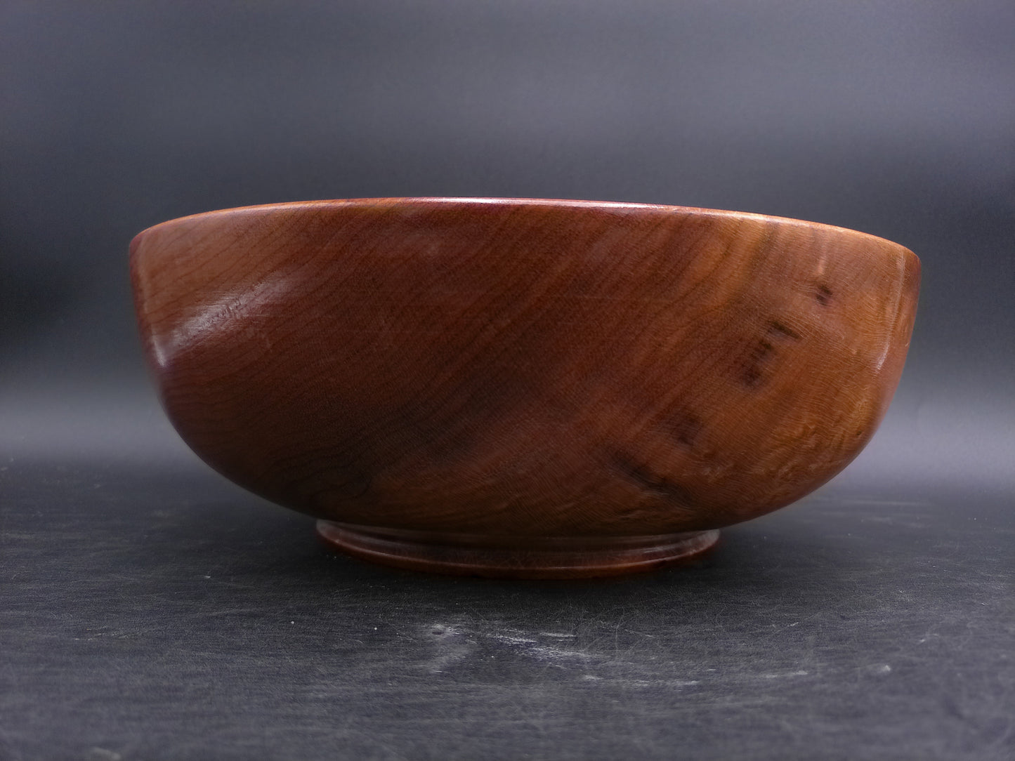 Myrtlewood Large Serving Bowl Hand Made Vintage Chucks Myrtlewood