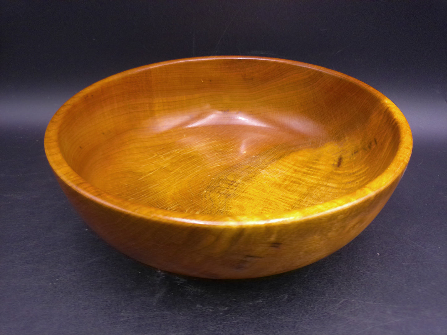 Myrtlewood Large Serving Bowl Hand Made Vintage Chucks Myrtlewood