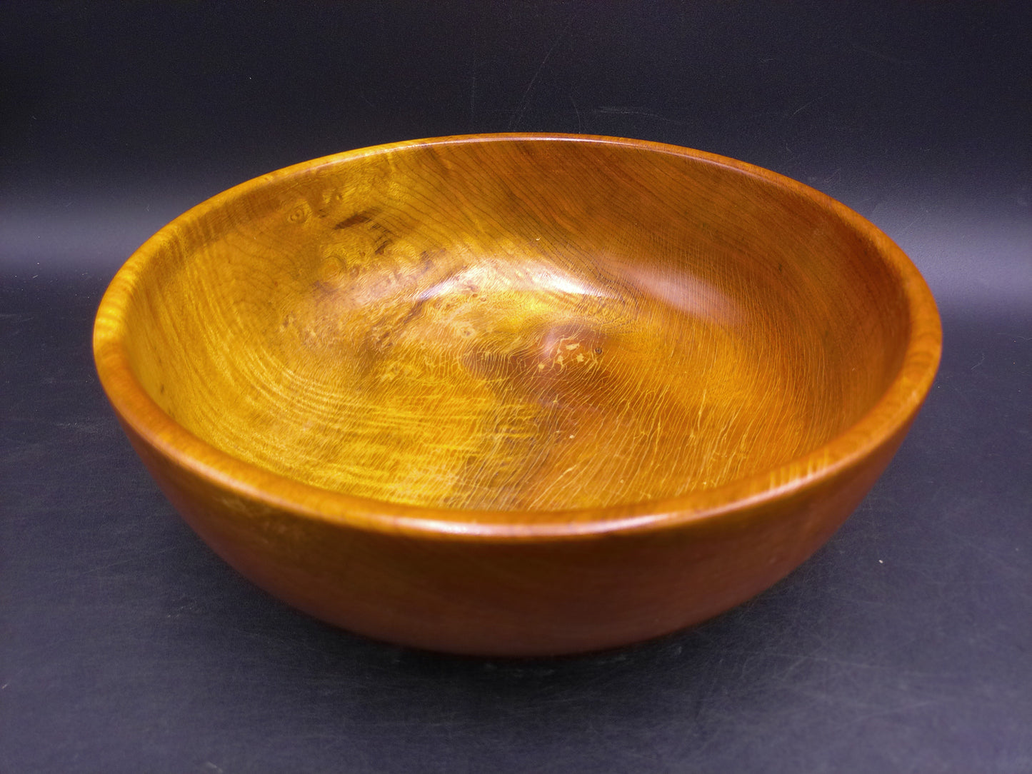 Myrtlewood Large Serving Bowl Hand Made Vintage Chucks Myrtlewood