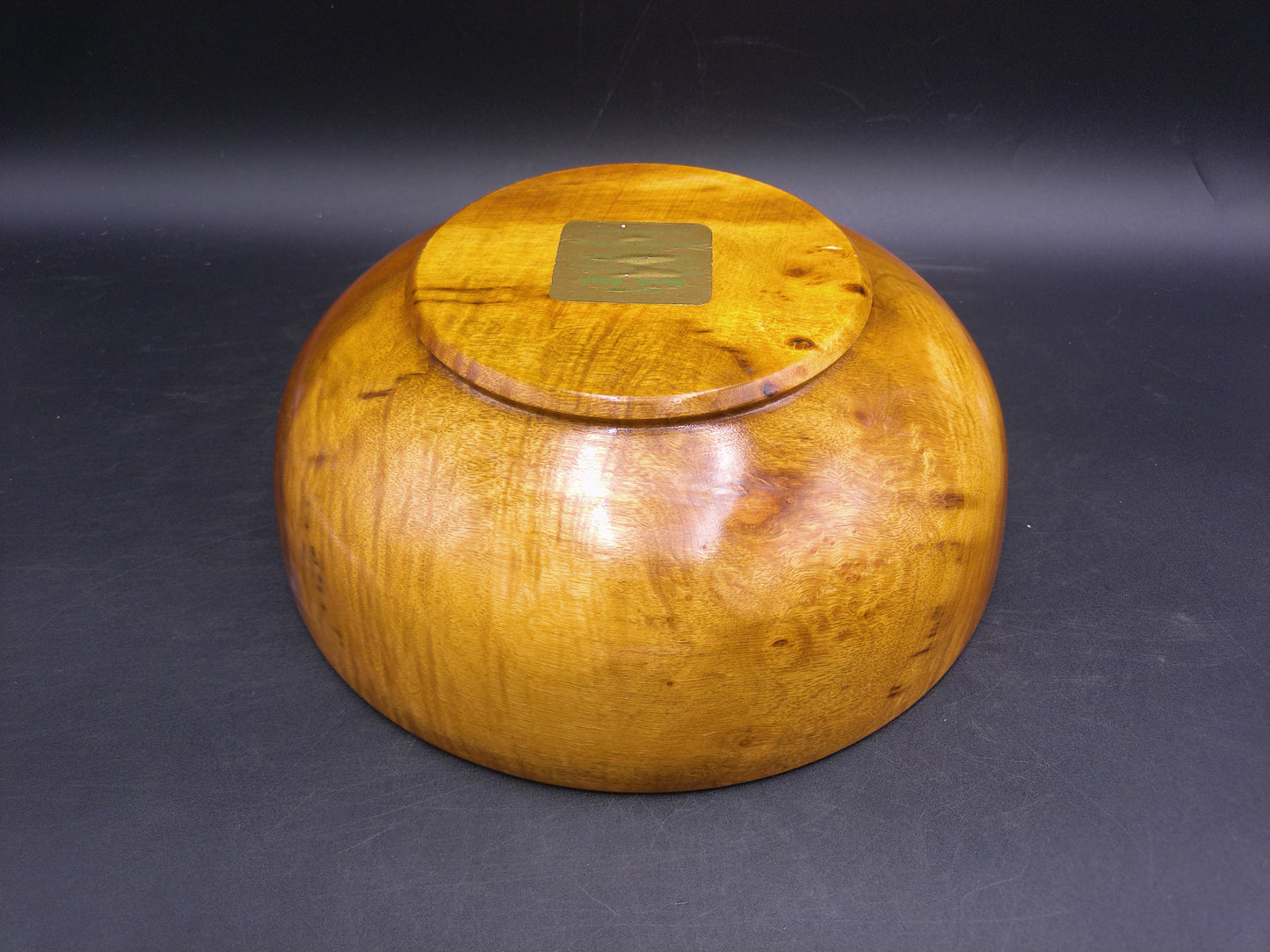 Myrtlewood Large Serving Bowl Hand Made Vintage Chucks Myrtlewood