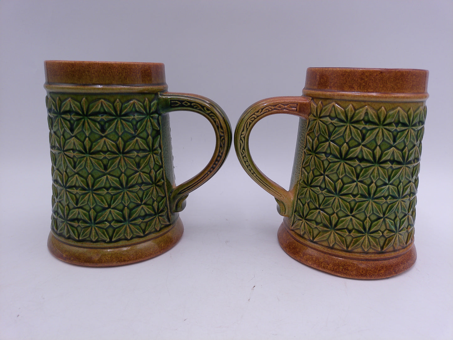 Beer Mug Stein Lot of 2 Made in W. Germany Model 7453