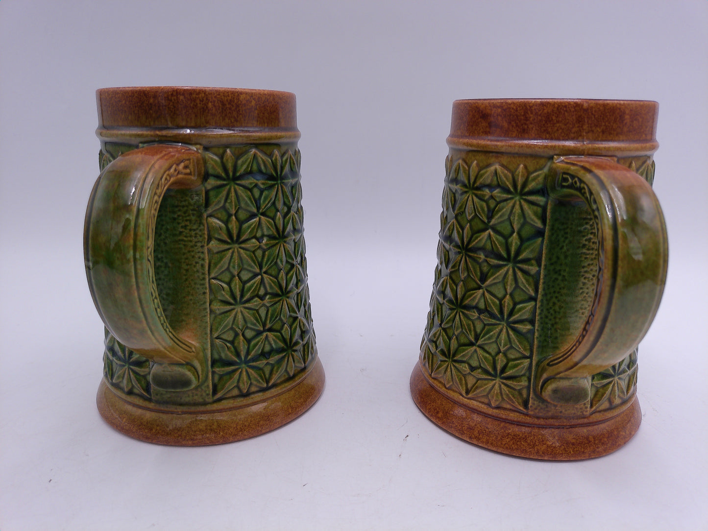 Beer Mug Stein Lot of 2 Made in W. Germany Model 7453